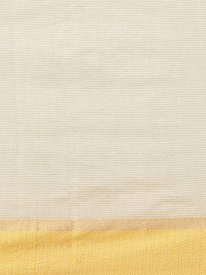   beige woven cotton saree with blouse 5