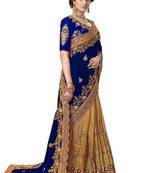 Fancy Designer Saree With Embroidered Work