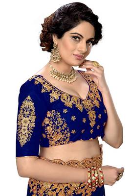 Fancy Designer Saree With Embroidered Work 4
