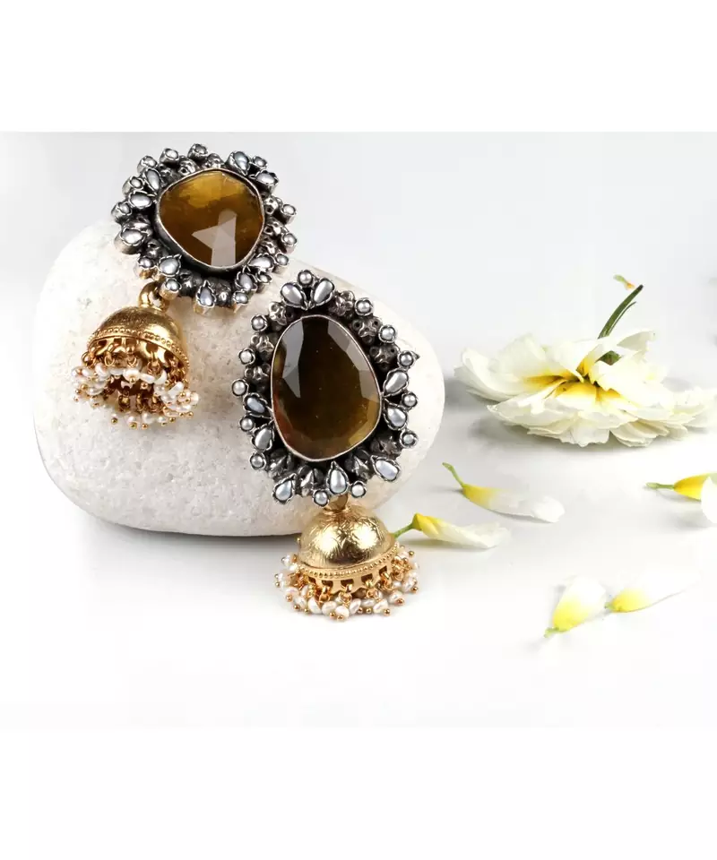Sangeeta Boochra Silver Earrings