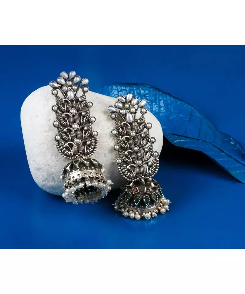 Sangeeta Boochra Silver Earrings