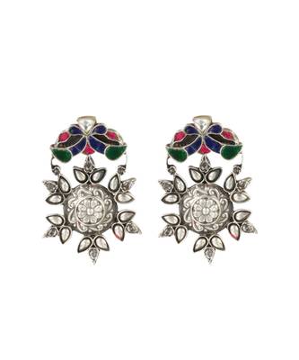 Sangeeta Boochra Silver Earrings 2