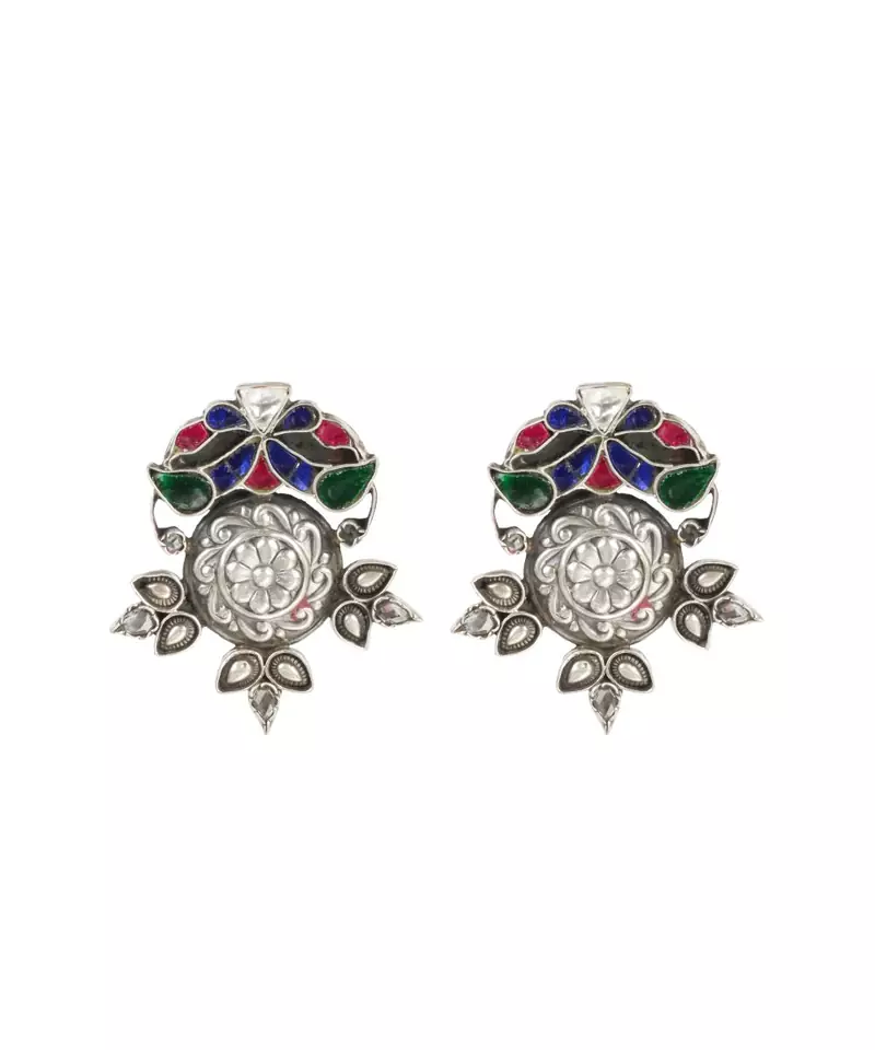 Sangeeta Boochra Silver Earrings