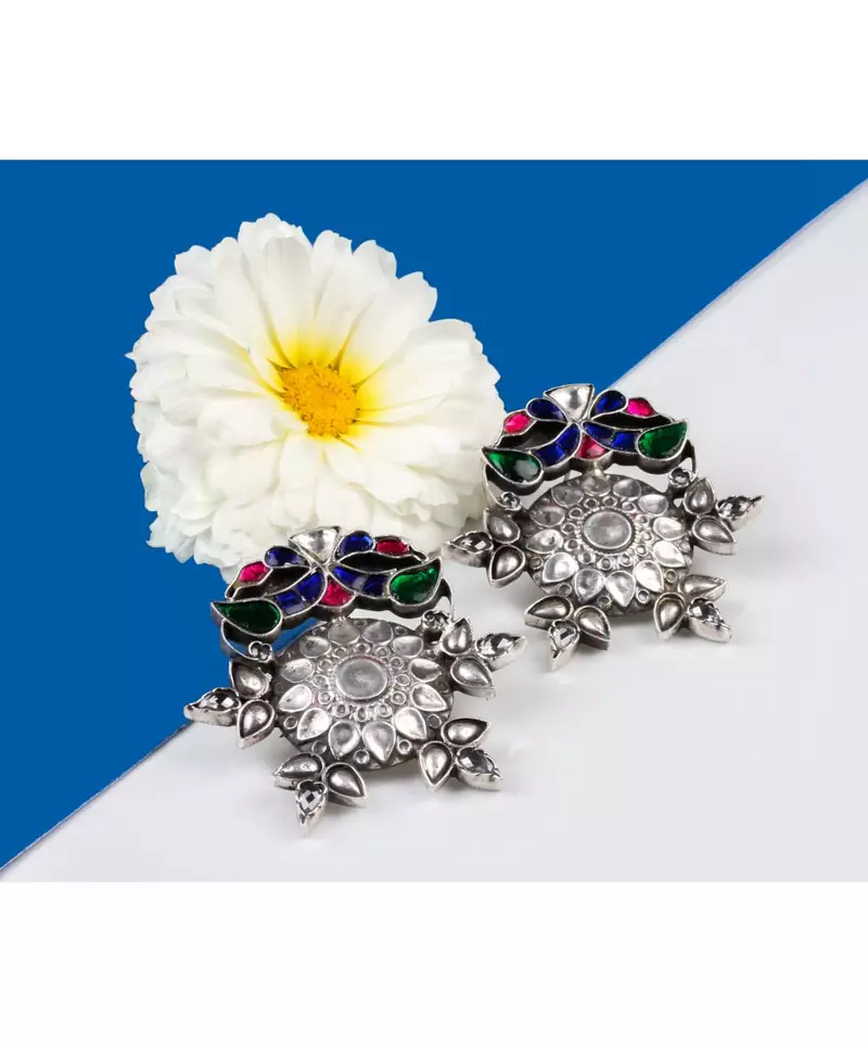 Sangeeta Boochra Silver Earrings