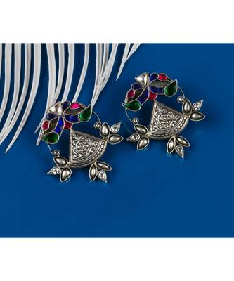 Sangeeta Boochra Silver Earrings 1
