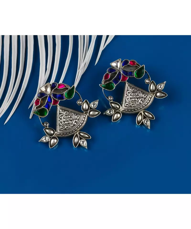 Sangeeta Boochra Silver Earrings