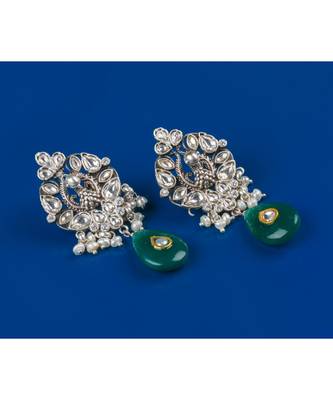 Sangeeta Boochra Silver Earrings 1