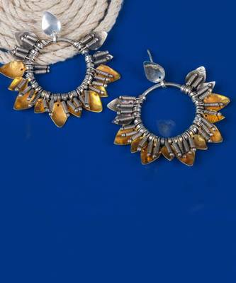 Sangeeta Boochra Silver Earrings 1