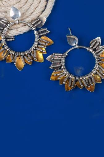 Sangeeta Boochra Silver Earrings