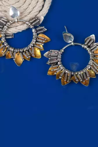 Sangeeta Boochra Silver Earrings