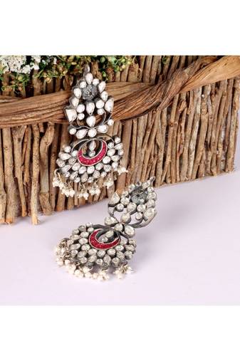 Sangeeta Boochra Silver Earrings