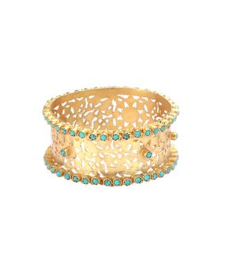 Sangeeta Boochra Silver Bangle With 24K Gold Plating 3