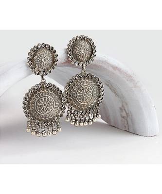 Sangeeta Boochra Silver Earrings 1