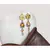 Sangeeta Boochra Silver Earrings Studded With Glass Stone