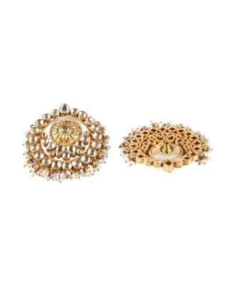Sangeeta Boochra Silver Earrings With 24K Gold Plating 3