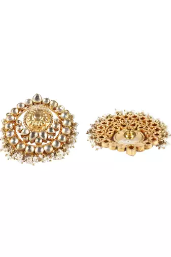 Sangeeta Boochra Silver Earrings With 24K Gold Plating