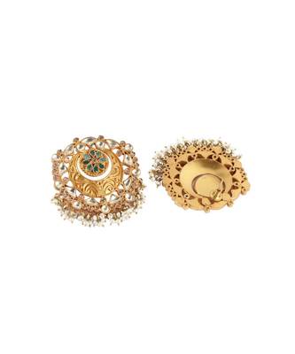Sangeeta Boochra Silver Earrings With 24K Gold Plating 3