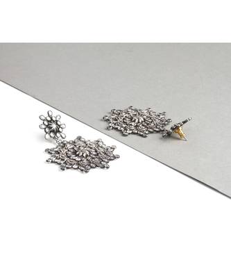 Sangeeta Boochra Silver Earrings 1