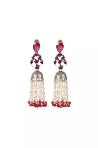 Sangeeta Boochra Silver Earrings