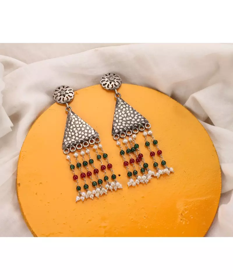 Sangeeta Boochra Silver Earrings