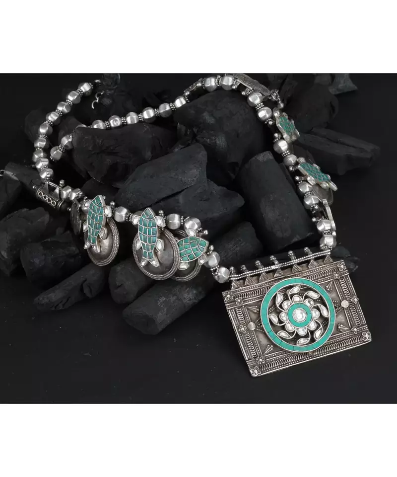 Sangeeta Boochra Silver Necklace
