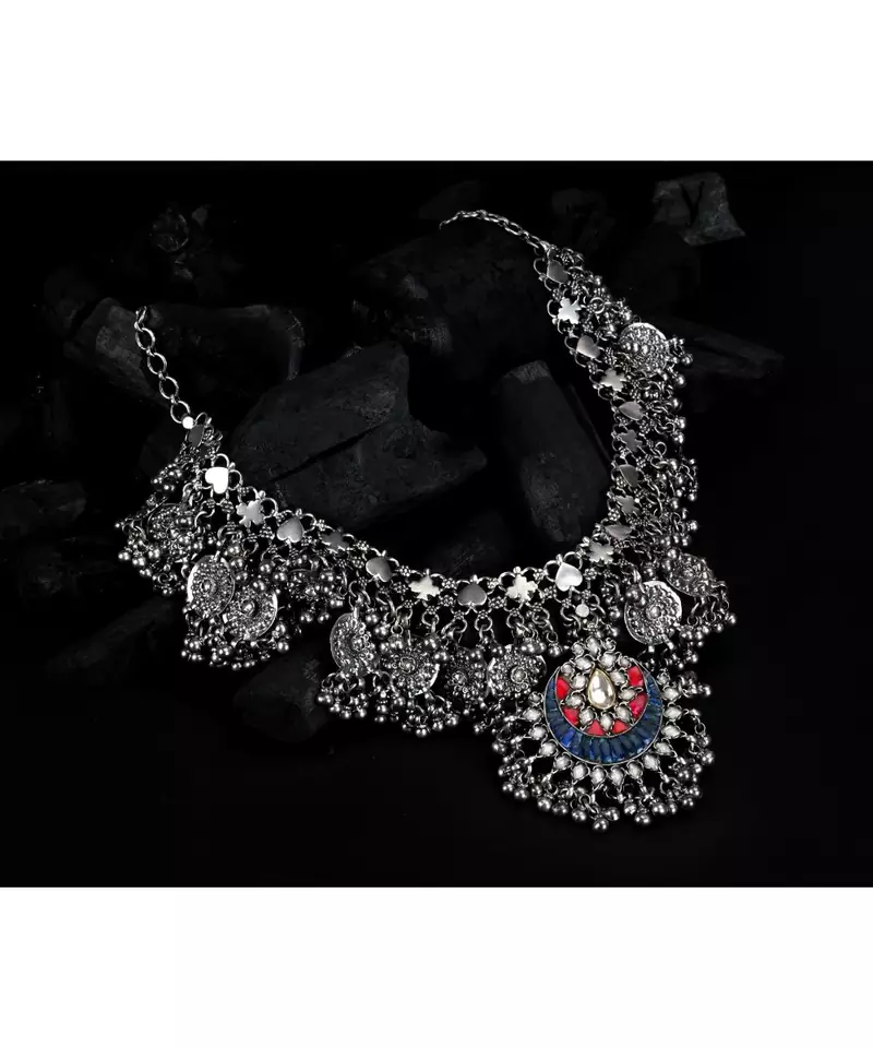 Sangeeta Boochra Silver Necklace
