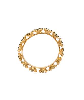 Sangeeta Boochra Silver Bangle With 24K Gold Plating 2