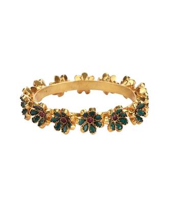 Sangeeta Boochra Silver Bangle With 24K Gold Plating 4