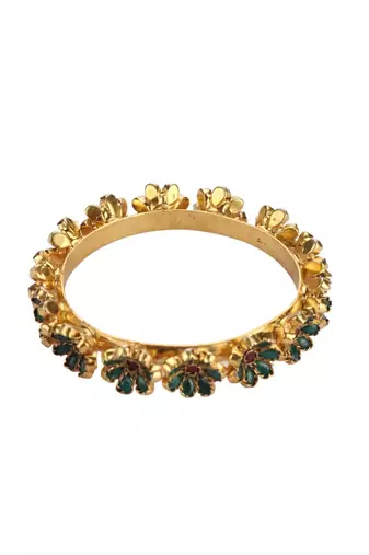 Sangeeta Boochra Silver Bangle With 24K Gold Plating