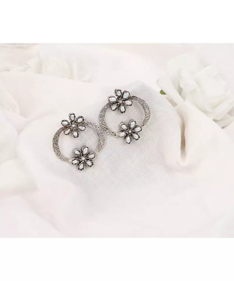 Sangeeta Boochra Silver Earrings