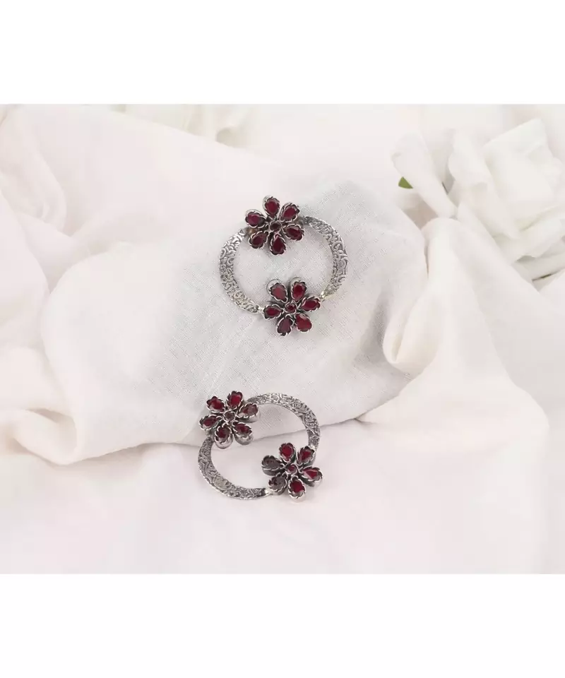 Sangeeta Boochra Silver Earrings