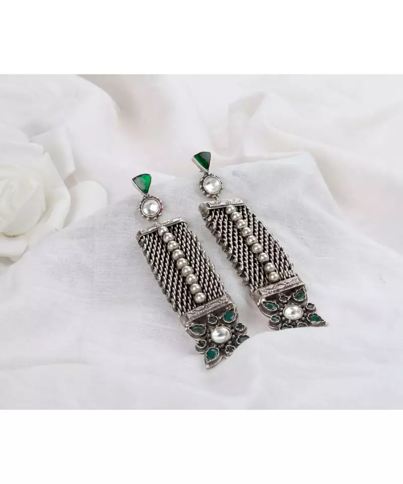 Sangeeta Boochra Silver Earrings