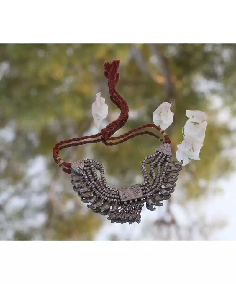 Sangeeta Boochra Silver Necklace