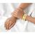 Sangeeta Boochra Silver Bangle With Gold Plating