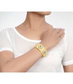 Sangeeta Boochra Silver Bangle With Gold Plating