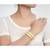 Sangeeta Boochra Silver Bangle With Gold Plating