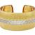 Sangeeta Boochra Silver Bangle With Gold Plating