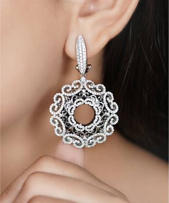 Sangeeta Boochra Silver Earrings 1
