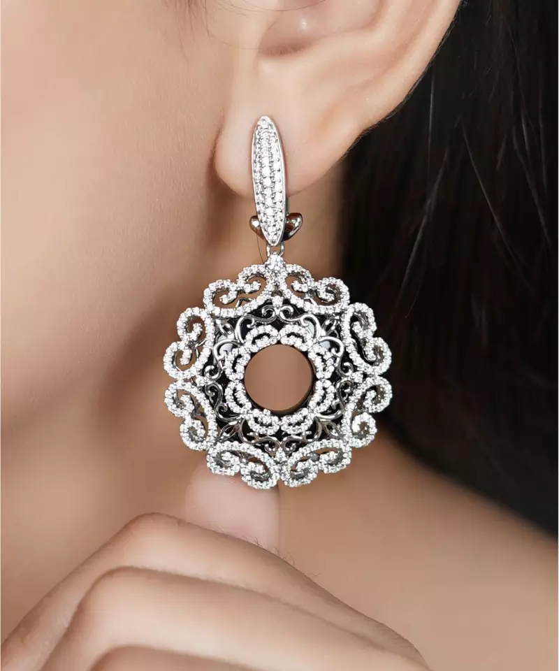 Sangeeta Boochra Silver Earrings