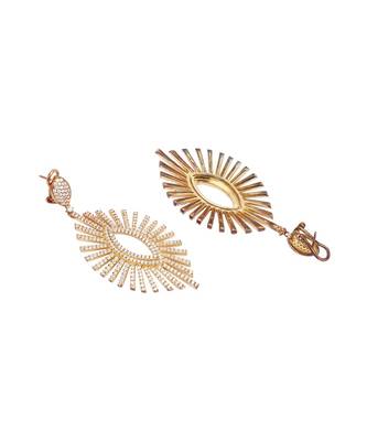 Sangeeta Boochra Silver Earrings With Gold Plating 5
