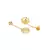 Sangeeta Boochra Silver Earrings With Gold Plating