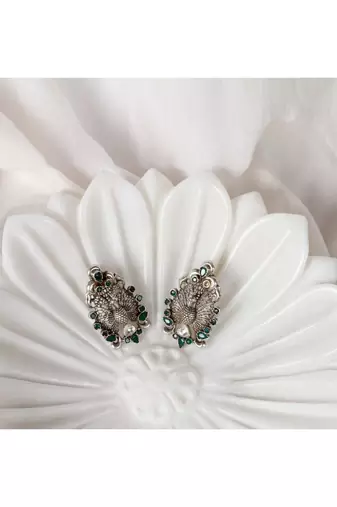 Sangeeta Boochra Silver Earrings