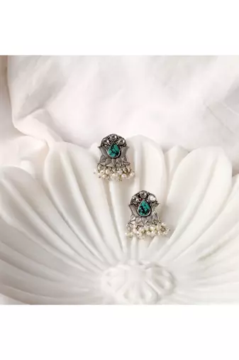 Sangeeta Boochra Silver Earrings