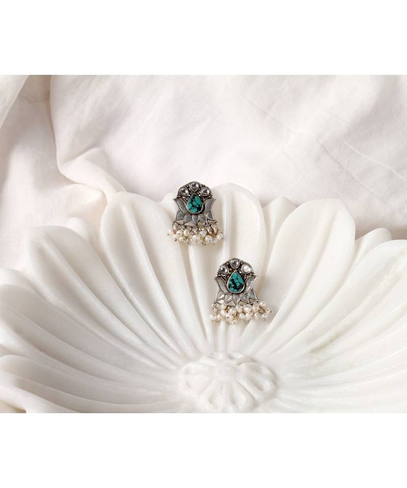 Sangeeta Boochra Silver Earrings