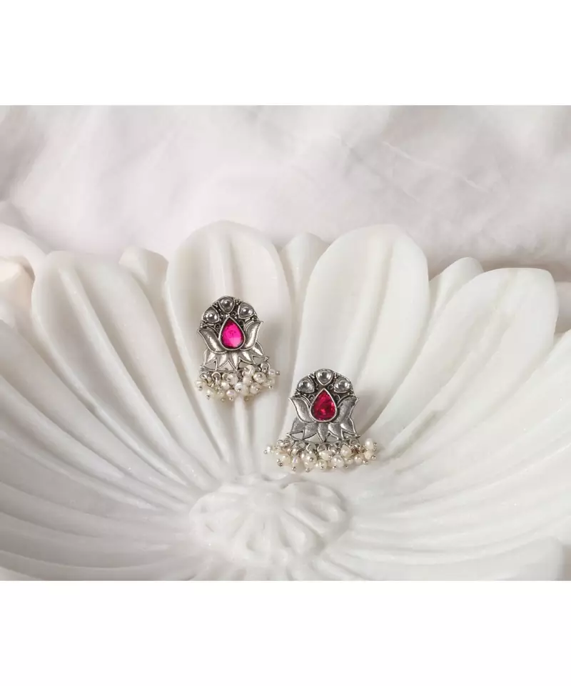 Sangeeta Boochra Silver Earrings