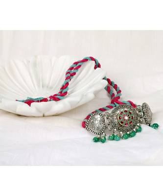 Sangeeta Boochra Silver Choker 1