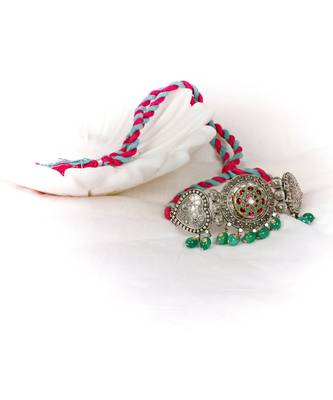 Sangeeta Boochra Silver Choker 4