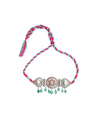 Sangeeta Boochra Silver Choker 6