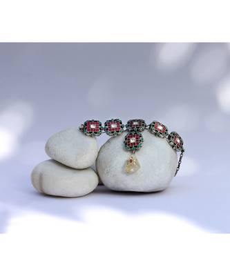 Sangeeta Boochra Silver Necklace And Earrings Set 4