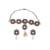 Sangeeta Boochra Silver Necklace And Earrings Set